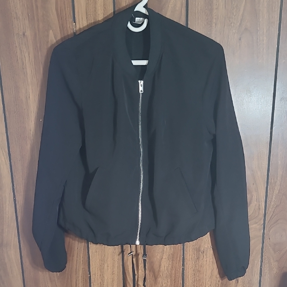 Women's Black Light Zippered Jacket